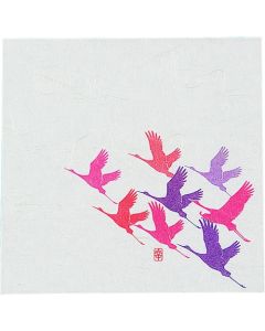 กระดาษชิกิ ไคชิ ใหม่ ขนาด 5 นิ้ว (100 แผ่น) NS-2 ลายเครน (ฉลอง)