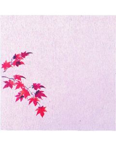 แผ่นรองจานสำหรับอาหารรสเลิศ ขนาด 5 นิ้ว (100 แผ่น) ลายใบไม้ร่วง