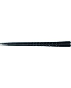 ตะเกียบพลาสติก PBT ลายกระดองเต่า (10 คู่) เคลือบสีดำด้าน ยาว 22.5 ซม. รหัสสินค้า 90030612