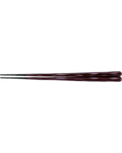 ตะเกียบแกะสลักทรงหกเหลี่ยม PBT (10 ชิ้น) ความยาว 22.5 ซม. รหัสสินค้า 90030742