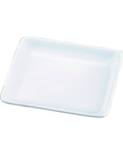 จานสี่เหลี่ยมผืนผ้ารูปหงส์ สีขาว รหัส T03-136 ขนาดใหญ่