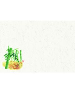 แผ่นรองจานชิกิ-ไคกามิ (100 แผ่น) หมายเลข 205 ลายหน่อไม้