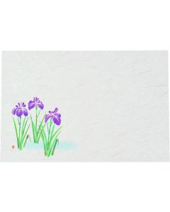 เสื่อไคเซกิแบบตามฤดูกาล ขนาด 13 นิ้ว (50 ชิ้น) - สีไอริส