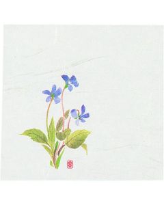 กระดาษ Shiki Kaishi ใหม่ ขนาด 4 นิ้ว (100 แผ่น) สีม่วง NS-16