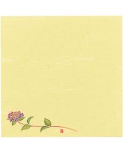 กระดาษไคชิ ขนาด 5 นิ้ว ลายดอกไม้สี่ฤดู (100 แผ่น) ดอกไฮเดรนเจีย ไซส์ S5-6