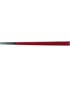 ตะเกียบ PBT ทรงสี่เหลี่ยมลายไม้ (10 คู่) - สีแดงเข้ม 90030781