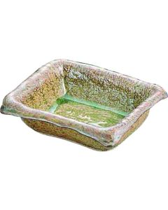 ที่เขี่ยบุหรี่ทรงสี่เหลี่ยมผืนผ้าเคลือบเถ้า ลายคลื่น T03-80