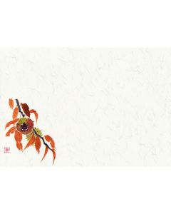 แผ่นรองจาน Shiki-Kaigami (100 แผ่น) หมายเลข 209 สีน้ำตาลเกาลัด