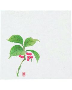กระดาษชิกิ ไคชิ (กระดาษสี่ฤดูใหม่) ขนาด 4 นิ้ว (100 แผ่น) รหัส NS-15 ยี่ห้อ Manryo