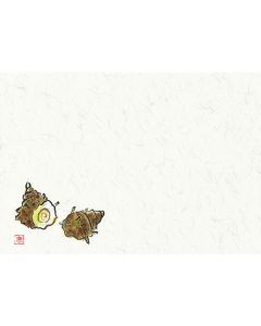 แผ่นรองจาน Shiki-Kaigami (100 แผ่น) หมายเลข 202 ซาซาเอะ (หอยทากทะเล)