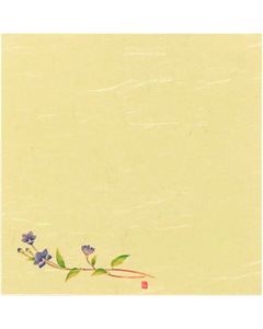 กระดาษไคชิขนาด 5 นิ้ว ลายดอกไม้สี่ฤดู (100 แผ่น) ไซส์ S5-12 ลายดอกระฆัง