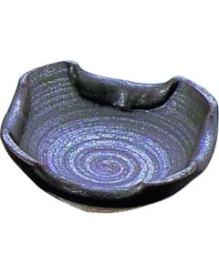 ที่เขี่ยบุหรี่พับได้สีดำเผาด้วยหิน รุ่น T03-73