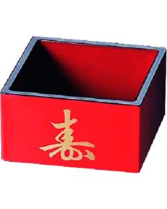ถ้วยสาเกไม้ SD 1-go Masu สีแดงเพลิง (ABS) รหัสสินค้า 81011530