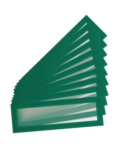 กรอบแม่เหล็ก PVC (ส่วนหัว) สำหรับ A4 แพ็ค 10 อัน สีเขียว