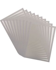 โครงแม่เหล็ก PVC A4 แพ็ค 10 ชิ้น สีเทา