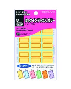 ฉลากดัชนี Tack ขนาดกลาง คละสี 6 ชิ้น จำนวน 72 ชิ้น รุ่น TA-41