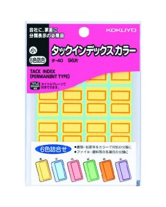 ชุดสีสำหรับติดหมุด Tack Index (ขนาดเล็ก 6 สี) - TA-40