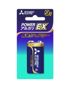 แบตเตอรี่อัลคาไลน์ 9V จำนวน 1 ก้อน บรรจุในแผงพลาสติกใส