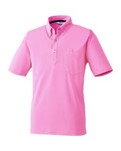 เสื้อโปโลแขนสั้น สีชมพู ไซส์ 5L
