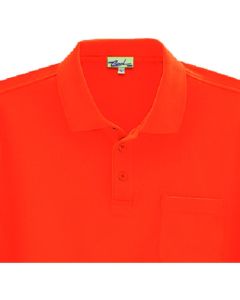 เสื้อโปโลแขนยาว สีส้ม ไซส์ L