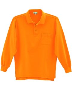 เสื้อโปโลแขนยาว สีส้มเหลือง ไซส์ SS