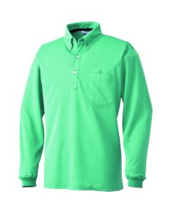 เสื้อโปโลแขนยาว สีเขียวมิ้นต์ ไซส์ S
