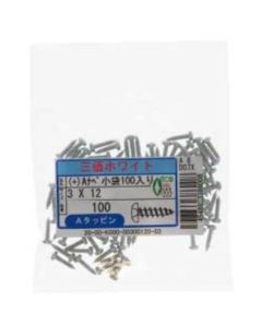 Trivalentzinccr+3 white100pcs Pack(+)Tapping Type A Pan 4 X20  กล่องละ 100 เส้น