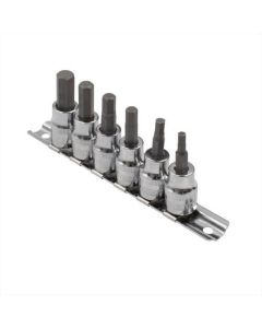 AP 3/8 DR bit socket HEX set (ชุด 6 ชิ้น)