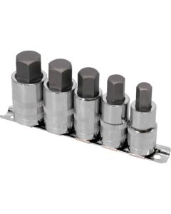 AP 1/2DR BIT SOCKET HEX MM 5PCS SET ชุดละ 1 ชุด