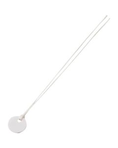 Fiber Circle Tags with Strings ชุดละ 100แผ่น
