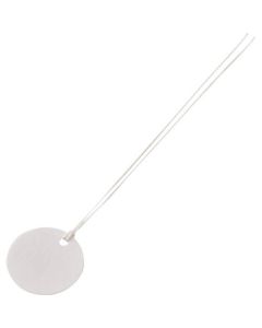 Fiber Circle Tags with Strings ชุดละ 100แผ่น