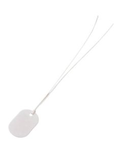Fiber Oval Tags with Strings ชุดละ 100แผ่น