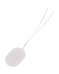 Fiber Oval Tags with Strings ชุดละ 100แผ่น