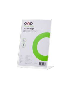 ป้ายอะคิลิค L แนวตั้ง ONE