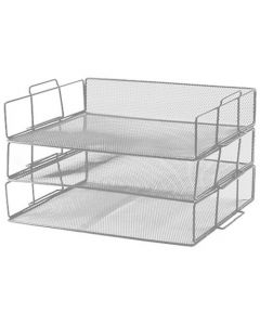 ถาดใส่เอกสาร 3 ชั้น เงิน ONE H-0931