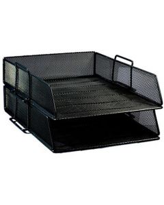 ถาดใส่เอกสาร 2 ชั้น ดำ ONE H-0821