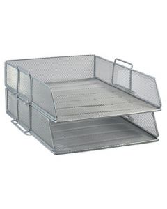 ถาดใส่เอกสาร 2 ชั้น เงิน ONE H-0821