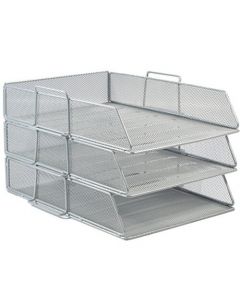 ถาดใส่เอกสาร 3 ชั้น เงิน ONE H-0831
