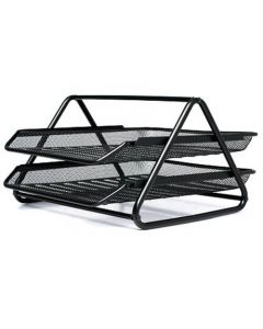 ถาดใส่เอกสาร 2 ชั้น ดำ ONE H-0928