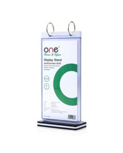 แท่นโบว์ชัวร์ 6 แผ่น ดำ-ขาว ONE K-6092