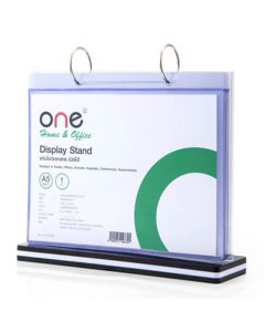 แท่นโบว์ชัวร์ 6 แผ่น ดำ-ขาว ONE K-6104