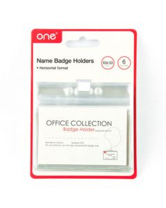 ซองป้ายชื่อมีซิปแนวนอน 8.5 x 5.5 ซม. (แพ็ค6) ใส ONE 21401802