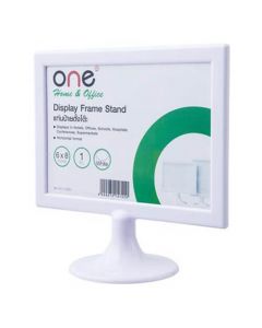 แท่นป้ายตั้งโต๊ะแนวนอน ขาว ONE K-585H
