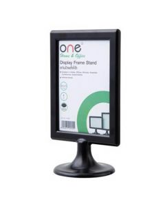 แท่นป้ายตั้งโต๊ะแนวตั้ง ดำ ONE K-588V