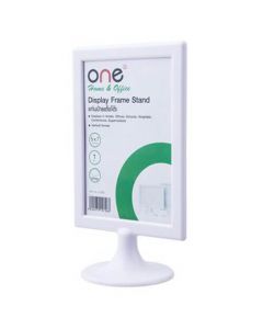 แท่นป้ายตั้งโต๊ะแนวตั้ง ขาว ONE K-590V