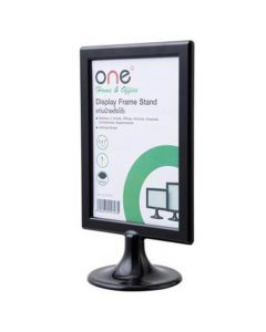 แท่นป้ายตั้งโต๊ะแนวตั้ง ดำ ONE K-590V