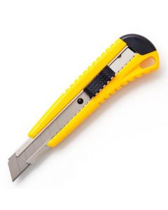 มีดคัตเตอร์ 18 มม. เหลือง-ดำ ONE S x 70D