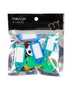 พวงกุญแจพลาสติก คละสี (ถุง 14 ตัว) ME.STYLE 309140