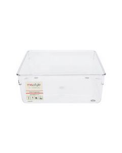 ถาดพลาสติก 20 x 20 x 7.8 ซม. ใส ME.STYLE BS2204