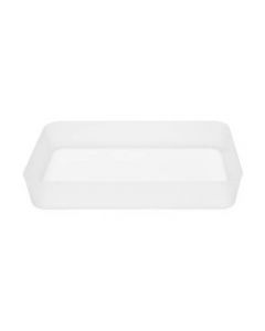 ถาดพลาสติก 26.5 x 18.4 x 4.5 ซม. ขาว ME.STYLE PB8453-WH